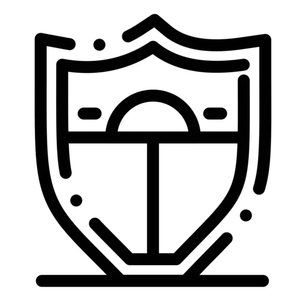 Ikona Ochranného Štítu Motivace — Stockový vektor