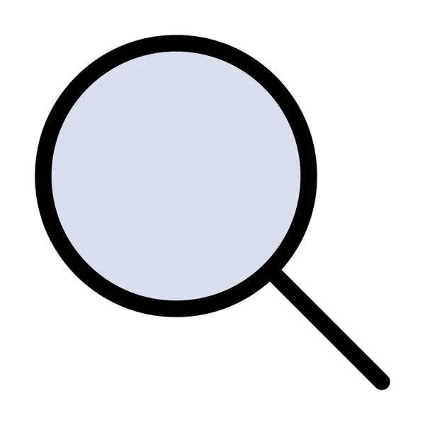 Basic Research Search Icon Filled Outline Style — Stockvector