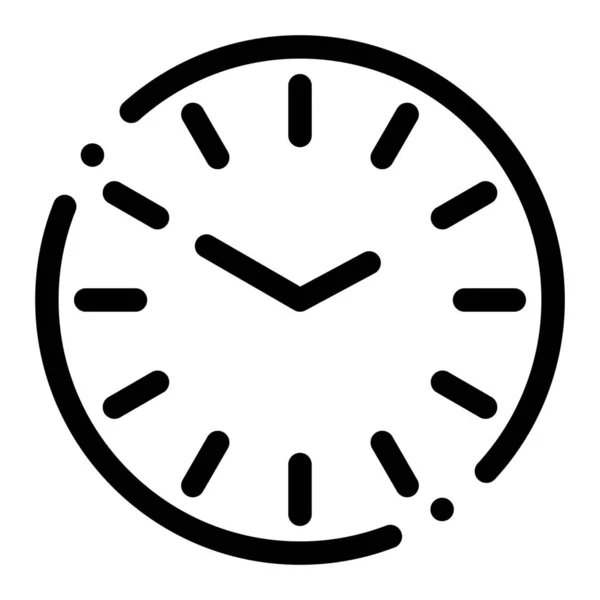 Icono Tiempo Reloj Limpieza Categoría Familia Hogar — Archivo Imágenes Vectoriales