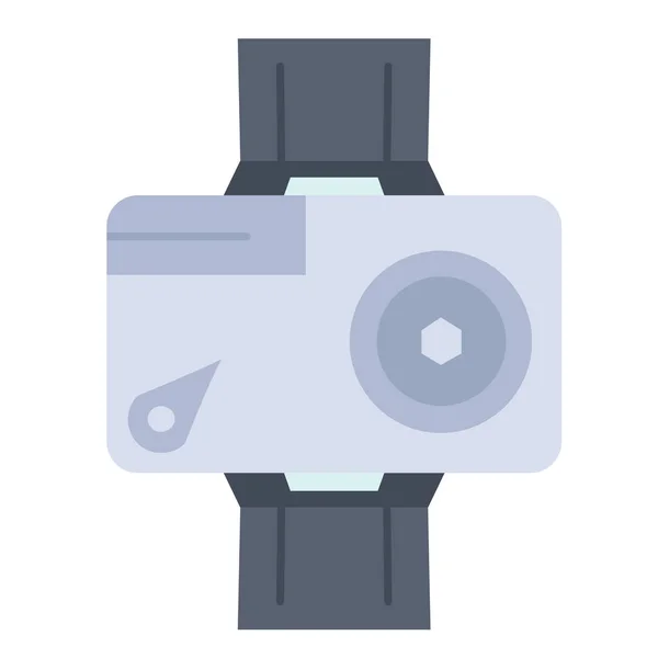 Action Camera Digital Icon Flat Style — Stock Vector