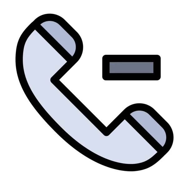 Call Contact Verwijderen Pictogram — Stockvector