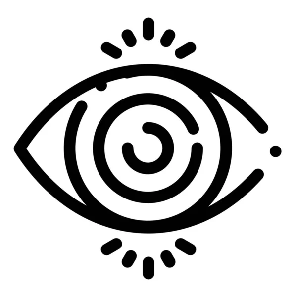 Eye Science Search Icon Der Kategorie Wissenschaft Forschung — Stockvektor