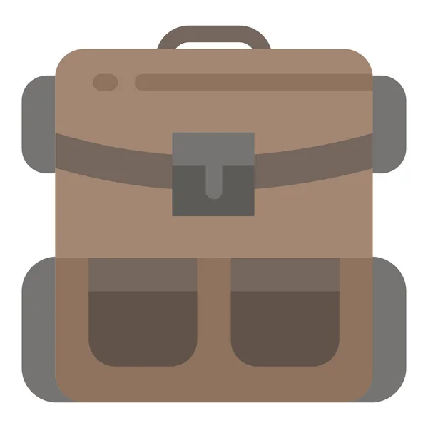 Backpack Bag Hiking Icon Tourism Hotels Hospitality Category — Stock Vector