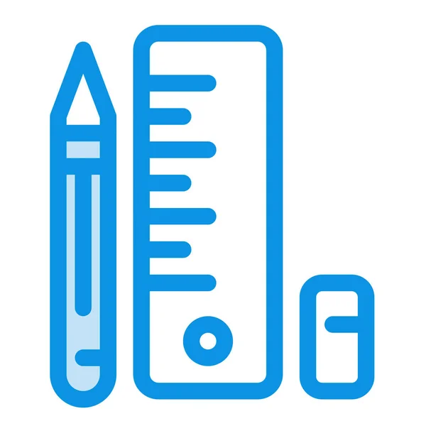 Ícone Lápis Caneta Educação Categoria Educação Escola Aprendizagem — Vetor de Stock