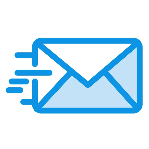 Ícone Mensagem Mail Estilo Esboço Preenchido —  Vetores de Stock