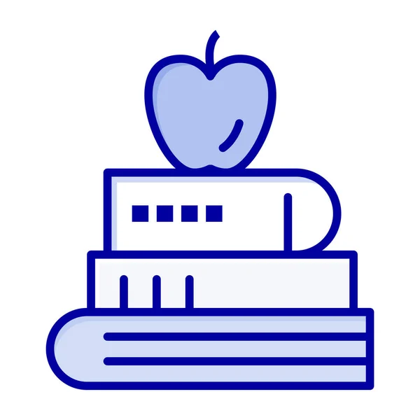 Buch Bildung Lebensmittel Symbol Der Kategorie Bildung Schule Lernen — Stockvektor