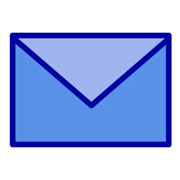 Mail Massege Icono Arena Estilo Contorno Lleno — Vector de stock