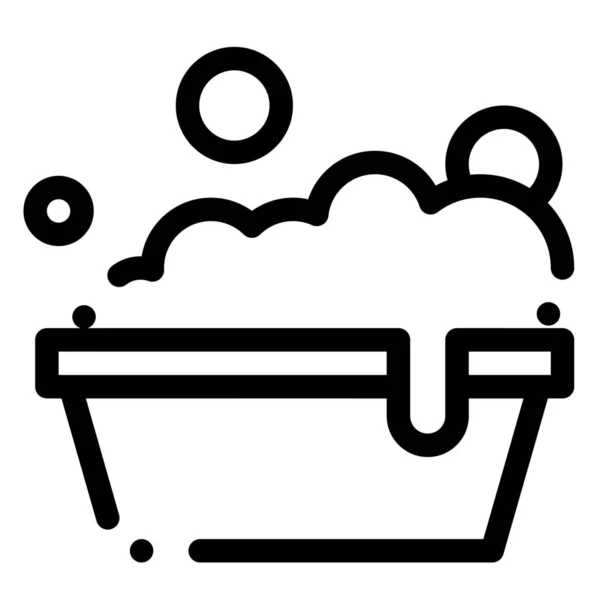 Иконка Мытья Посуды Семейной Категории — стоковый вектор