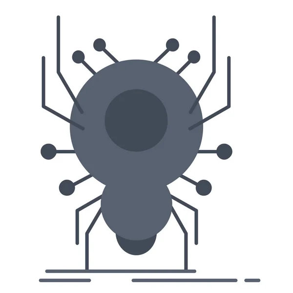 Aplicación Insecto Icono Insecto Estilo Plano — Vector de stock