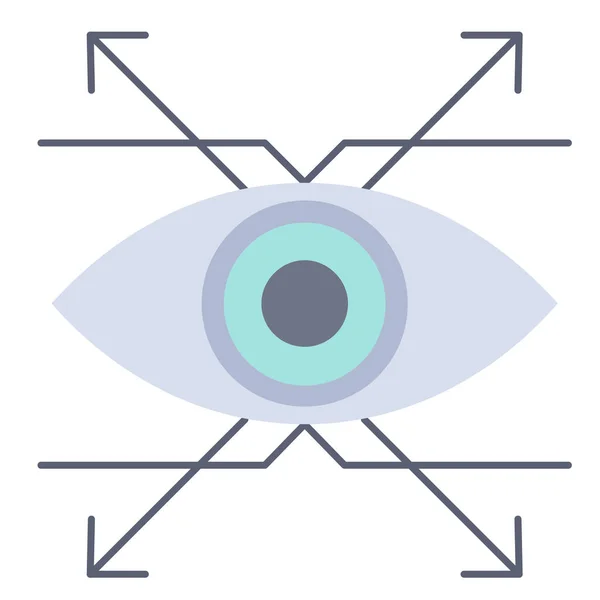 Business Eye Look Icon Business Management Category — Stockvector