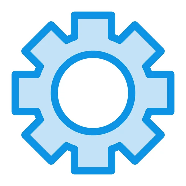 Gear Setting Wheel Icon — Stock Vector