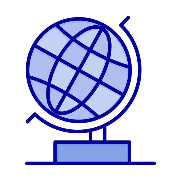 Ikona Internetowa Biura Globu Kategorii Edukacja Kształcenie — Wektor stockowy