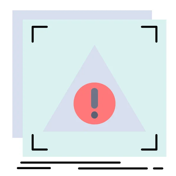 Aplicación Alerta Negado Icono Estilo Plano — Vector de stock