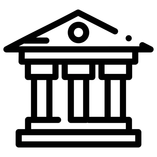 Ikona Bankovních Peněz Stylu Osnovy — Stockový vektor