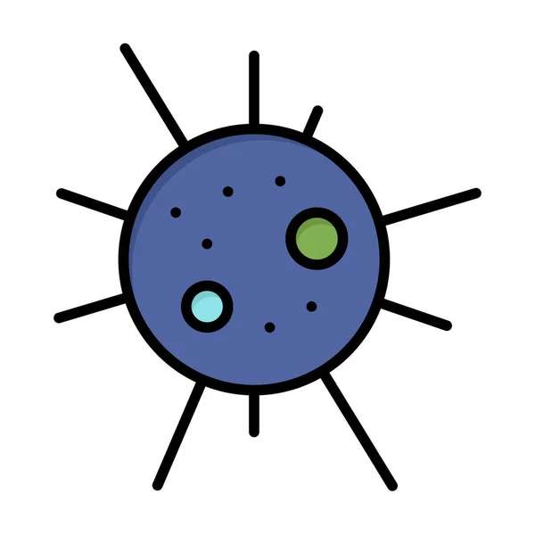 Значок Вірусу Бактерій Заповненому Стилі — стоковий вектор