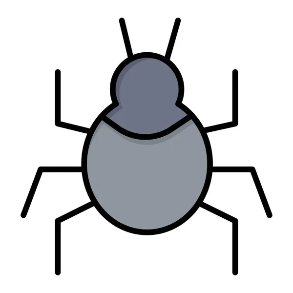 Bug Indisches Natur Icon Ausgefüllten Outline Stil — Stockvektor