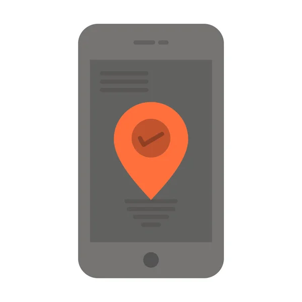 Location Navigation Pointer Icon Flat Style — Stockvector