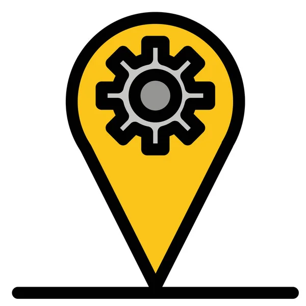 Standortsymbol Für Geschäftsausrüstung — Stockvektor