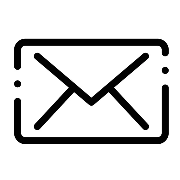 Ikona Emailové Zprávy — Stockový vektor