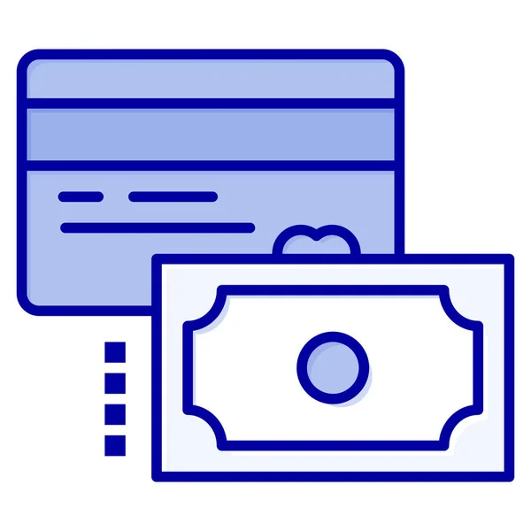 Kreditkarten Icon Der Kategorie Shopping Commerce — Stockvektor