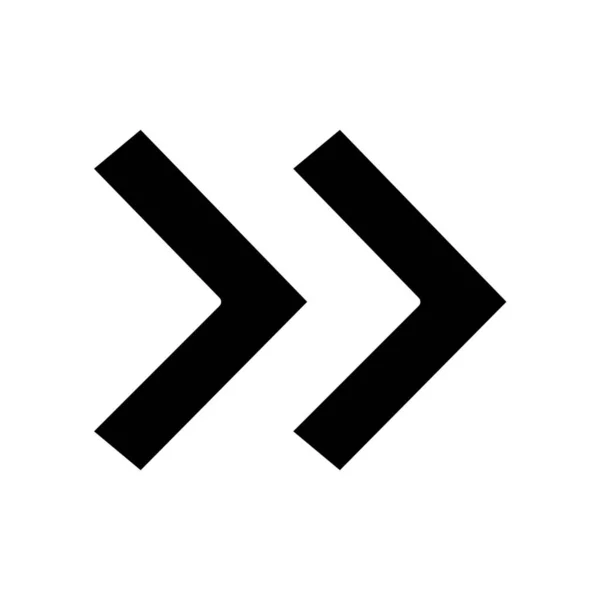 Arrow Arrows Right Icon Solid Style — Stock Vector