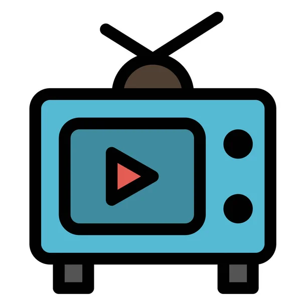 Play Television Icon — Stock Vector