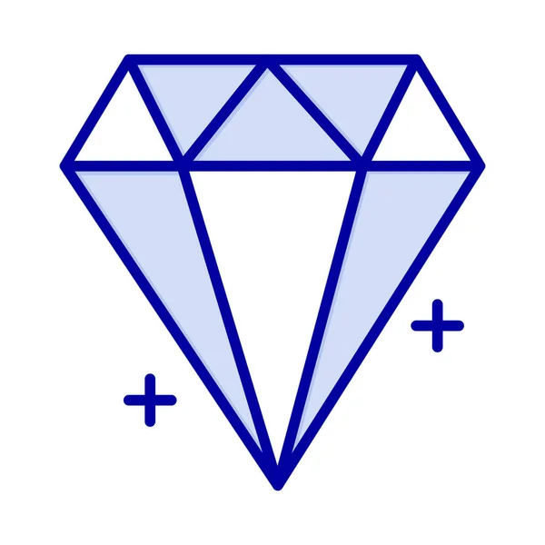 Ícone Jóia Comércio Eletrônico Diamante Categoria Compras Comércio Eletrônico —  Vetores de Stock