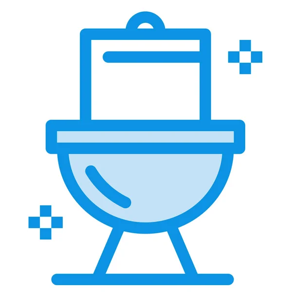 Прибирання Ванної Кімнати Значок Туалету Категорії Сімейного Будинку — стоковий вектор