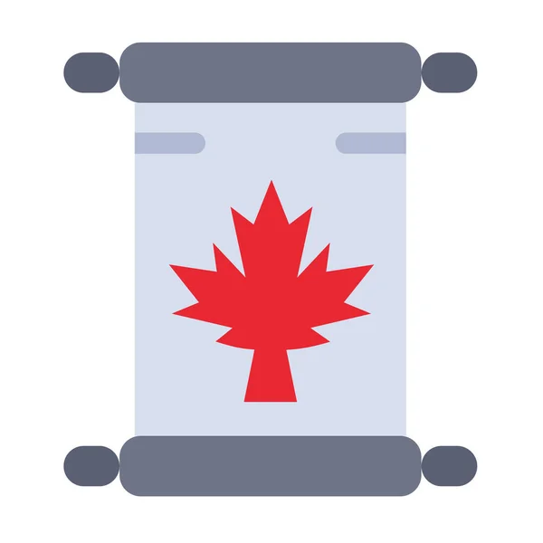 Икона Осенних Листьев Канады Категории Культурные Сообщества — стоковый вектор