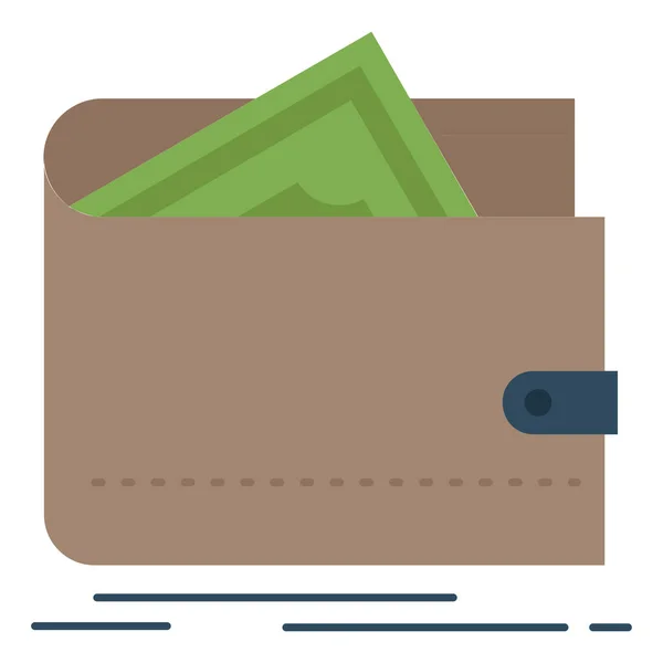 Cash Finance Money Icon Flat Style — Stock Vector