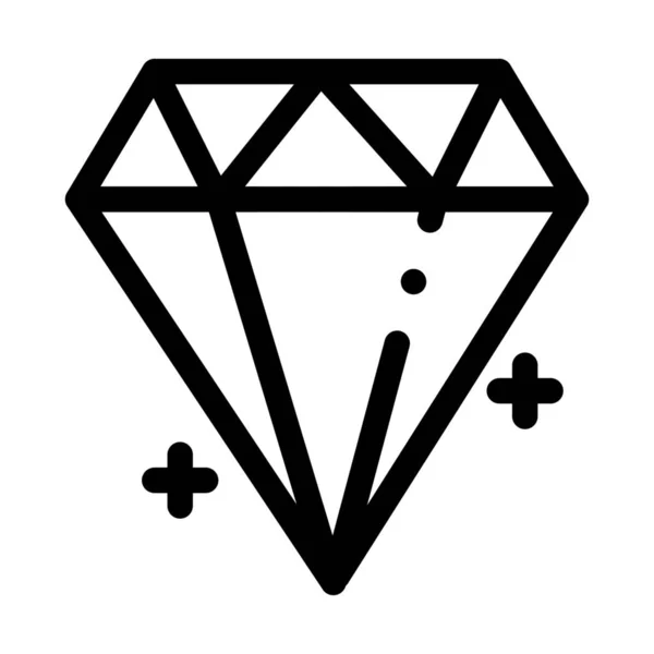 Diamant Commerce Juwel Symbol Der Kategorie Shopping Commerce — Stockvektor