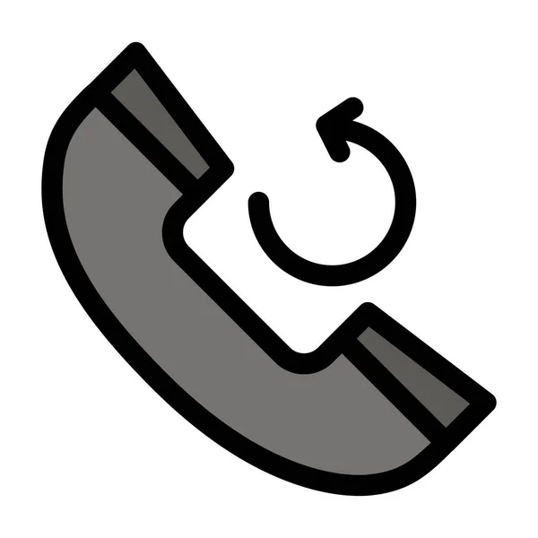 Call Back Telefoon Pictogram — Stockvector