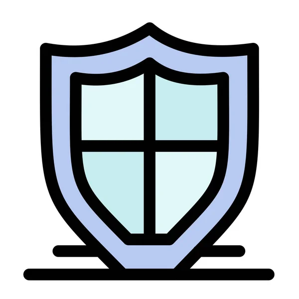 Ikona Bezpieczeństwa Ochrony Internetu Stylu Wypełnionym — Wektor stockowy