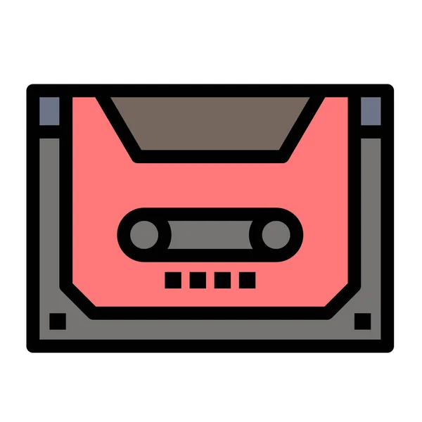 Analoge Audio Cassette Icoon — Stockvector
