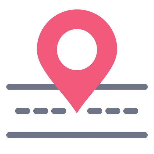 Mapa Ubicación Icono Carretera Categoría Maps Navigation — Vector de stock