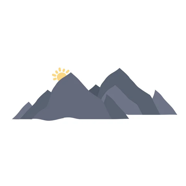 Ορεινό Τοπίο Εικονίδιο — Διανυσματικό Αρχείο