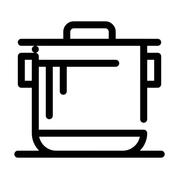 Cocina Cocina Icono Cocina Estilo Esquema — Vector de stock