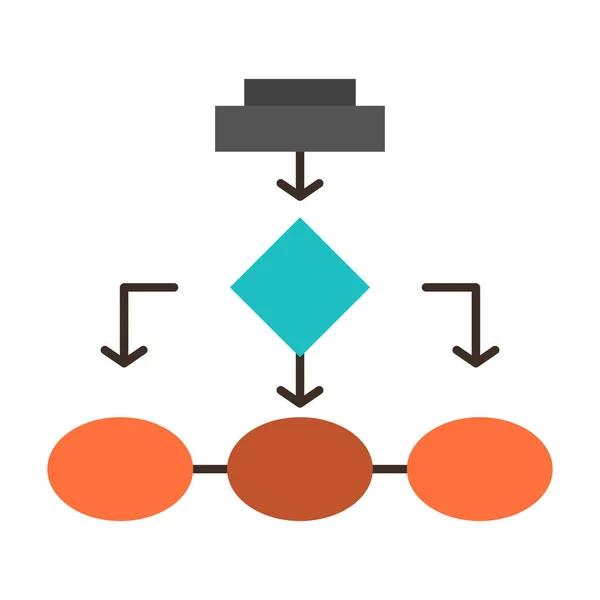 Algorithmus Architektur Business Ikone Business Management Kategorie — Stockvektor