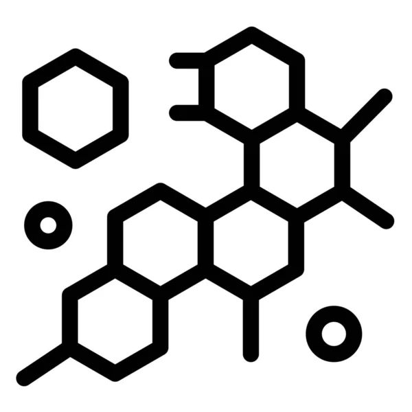 Icono Ciencia Molécula Celular Categoría Ciencia Investigación — Vector de stock