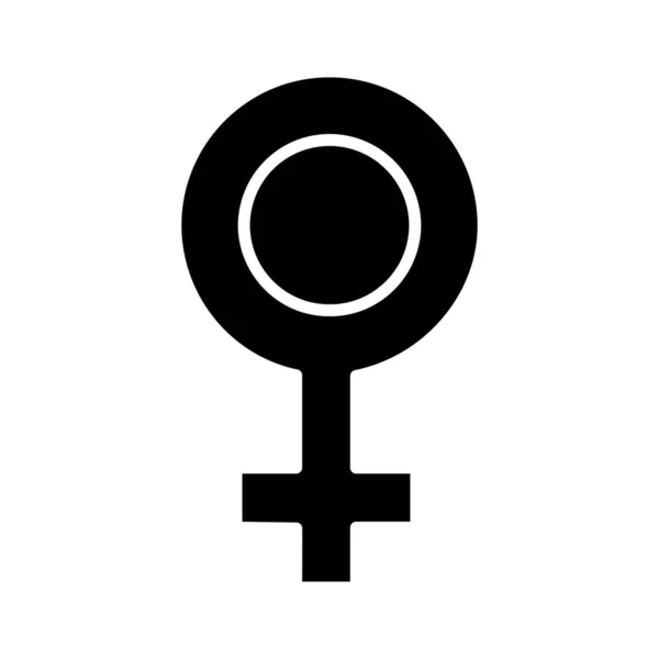 Day Female Gender Icon Solid Style — Stock Vector