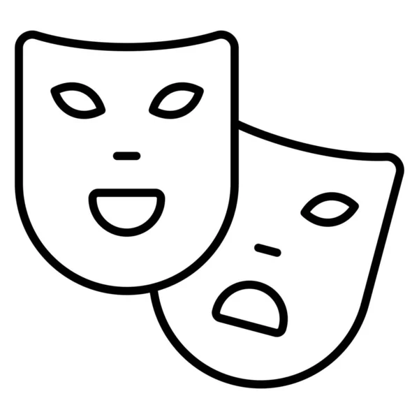 Icono Máscaras Mardi Gras — Vector de stock