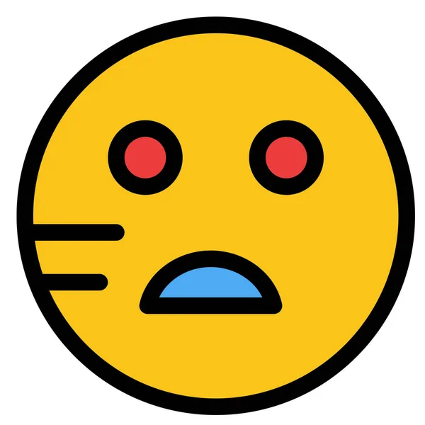 Emojis Triste Escuela Icono — Vector de stock