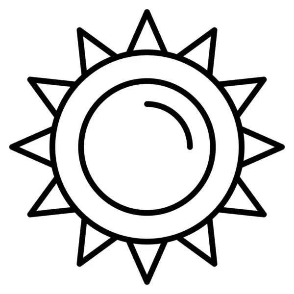 Значок Светлой Весны Яркости Стиле Контура — стоковый вектор