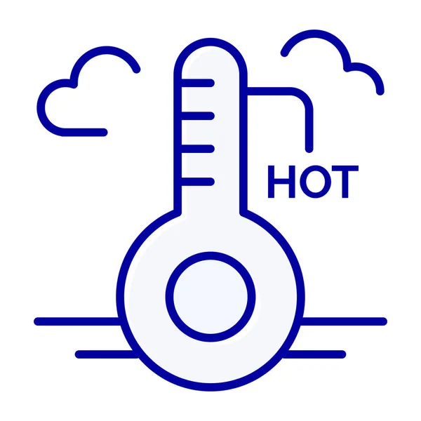 Aktualisierungssymbol Für Heiße Temperaturen Der Kategorie Tourismus Hotels Gastfreundschaft — Stockvektor