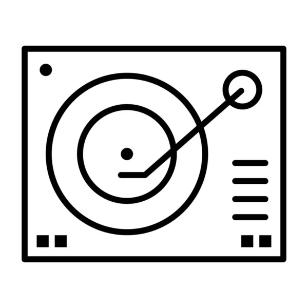Deck Device Phonograph Icon — Stock Vector