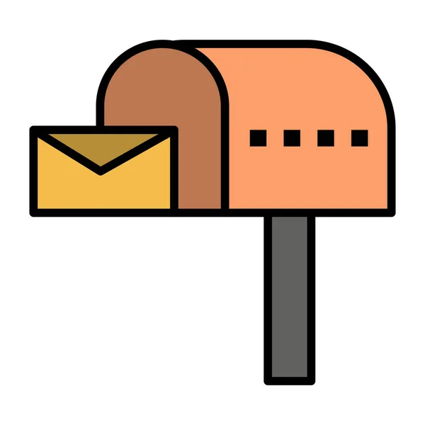 Vak Mail Letter Pictogram — Stockvector