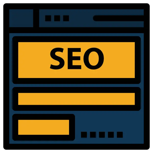 Data Hosting Seo Icon — Stock Vector