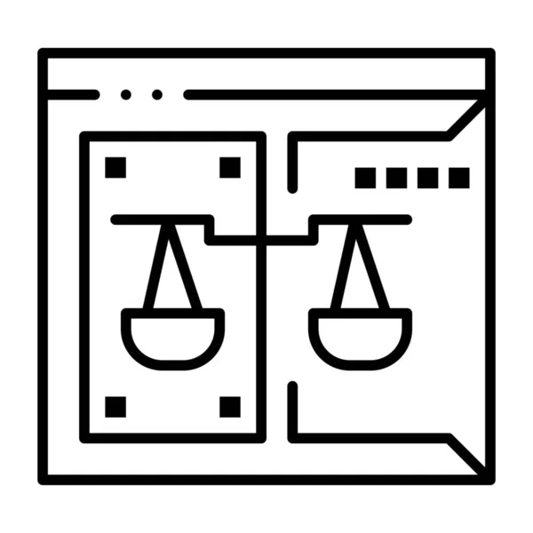 Ikona Soudu Pro Autorská Práva — Stockový vektor