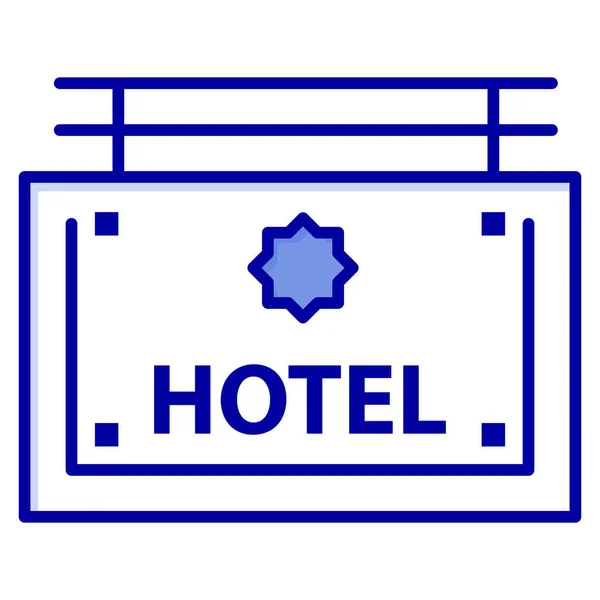 Board Direction Hotel Icoon Toerisme Hotels Hospitality Categorie — Stockvector