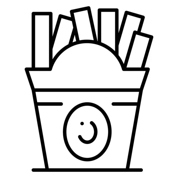 Comida Rápida Frise Icono — Vector de stock